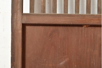 和製アンティーク　古き良き時代の味わいが趣溢れる格子戸2枚セット(玄関戸、引き戸、建具)(R-048350)