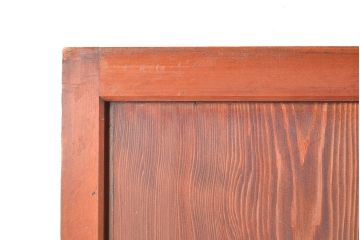 アンティーク建具　くっきりとした木目が迫力ある障子帯戸2枚セット(障子戸、格子戸、板戸、引き戸、建具)(R-048353)