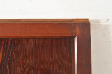 アンティーク建具　くっきりとした木目が迫力ある障子帯戸2枚セット(障子戸、格子戸、板戸、引き戸、建具)(R-048353)