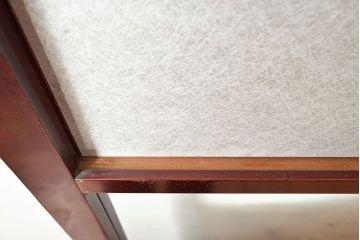アンティーク建具　腰板ケヤキ材　漆塗り　和の風情たっぷりの両面格子入り障子戸2枚セット(引き戸、建具)(R-048354)