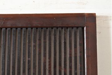 アンティーク建具　落ち着いた和の雰囲気を演出する格子戸2枚セット(引き戸、建具)(R-048358)