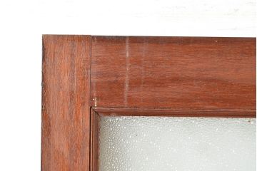 和製アンティーク　きらきらと輝くダイヤガラスがノスタルジックな雰囲気を高めるガラス扉(木製ドア、建具)(R-048360)