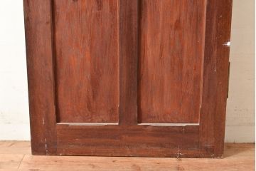 和製アンティーク　きらきらと輝くダイヤガラスがノスタルジックな雰囲気を高めるガラス扉(木製ドア、建具)(R-048360)