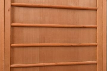 和製アンティーク　温かみのある木の風合いを存分に味わえる舞良戸4枚セット(板戸、帯戸、引き戸、建具)(R-048361)