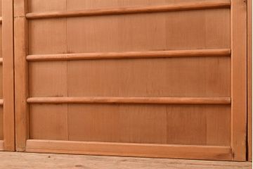 和製アンティーク　温かみのある木の風合いを存分に味わえる舞良戸4枚セット(板戸、帯戸、引き戸、建具)(R-048361)