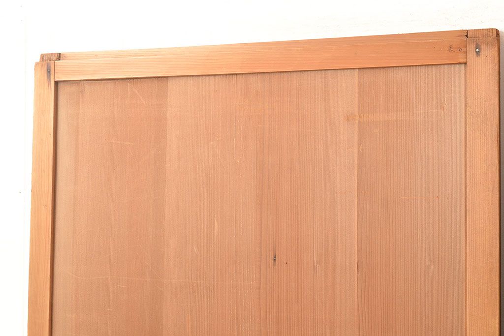 和製アンティーク　温かみのある木の風合いを存分に味わえる舞良戸4枚セット(板戸、帯戸、引き戸、建具)(R-048361)