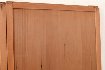 和製アンティーク　温かみのある木の風合いを存分に味わえる舞良戸4枚セット(板戸、帯戸、引き戸、建具)(R-048361)
