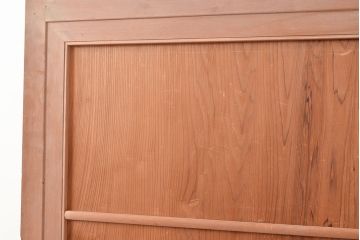 アンティーク建具　昭和中期　高級品!秋田杉一枚板と曲げ木のデザインが魅力の扉(ドア、建具)(R-048363)