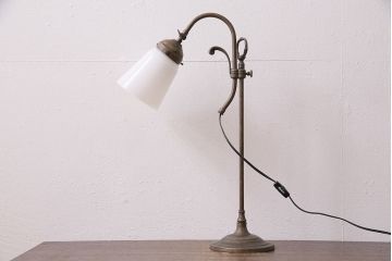 アンティーク照明　大正昭和初期　優雅な雰囲気を醸し出すスタンドライト(卓上照明)(R-048368)