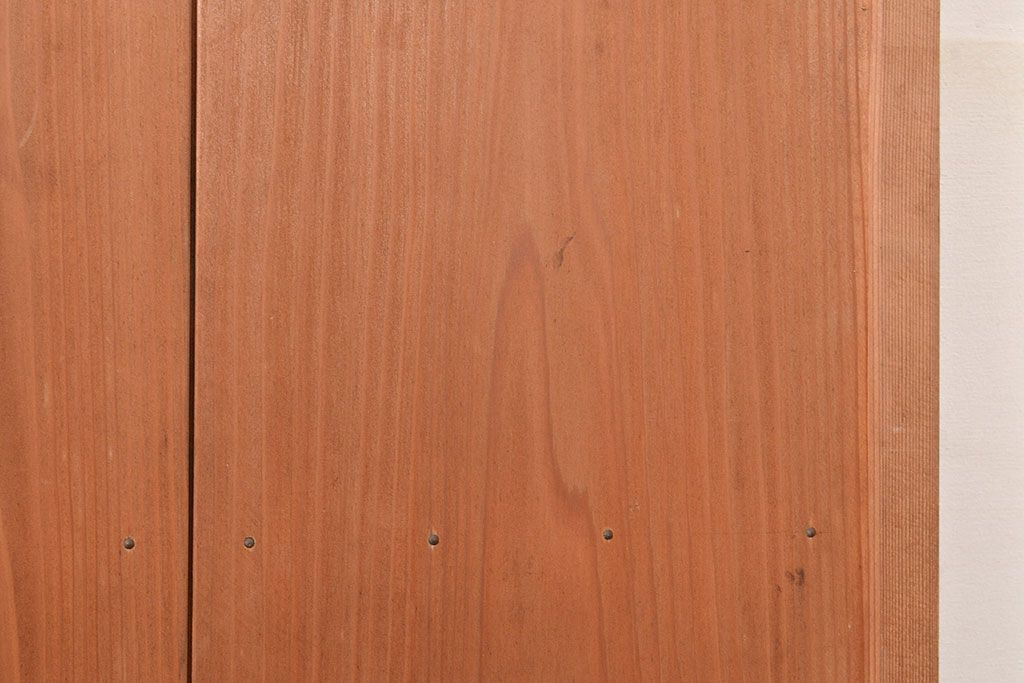 ヴィンテージ建具　昭和中期　窓ガラス付きのレトロな木製扉1枚　(R-048372)