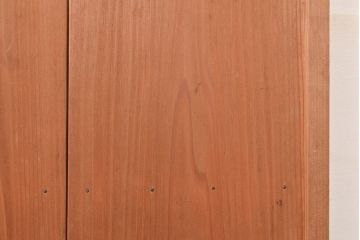 ヴィンテージ建具　昭和中期　窓ガラス付きのレトロな木製扉1枚　(R-048372)