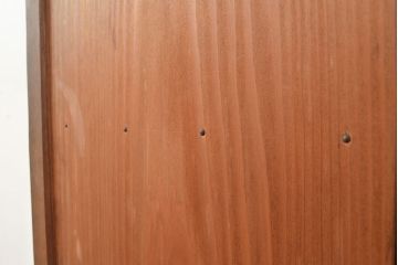 ヴィンテージ建具　昭和中期　窓ガラス付きのレトロな木製扉1枚　(R-048372)