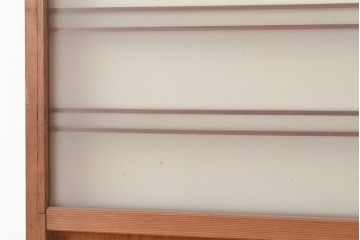 ヴィンテージ建具　昭和中期　窓ガラス付きのレトロな木製扉1枚　(R-048372)