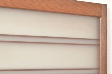アンティーク建具　窓ガラス付きのレトロな木製扉(ドア、建具)(R-048372)