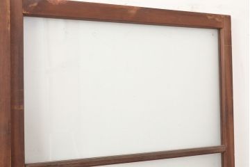 アンティーク建具　ゆらゆらガラスがレトロな趣を演出するガラス戸4枚セット(引き戸、建具)(R-048375)