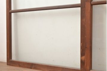 アンティーク建具　ゆらゆらガラスがレトロな趣を演出するガラス戸4枚セット(引き戸、建具)(R-048375)