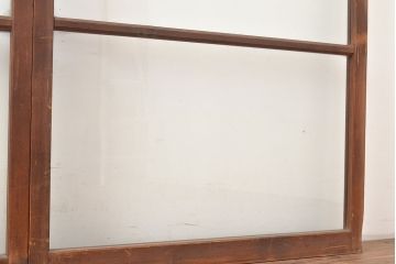 アンティーク建具　ゆらゆらガラスがレトロな趣を演出するガラス戸4枚セット(引き戸、建具)(R-048375)