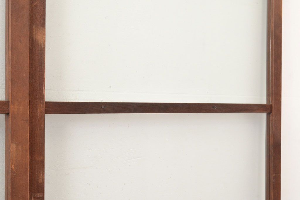 アンティーク建具　ゆらゆらガラスがレトロな趣を演出するガラス戸4枚セット(引き戸、建具)(R-048375)