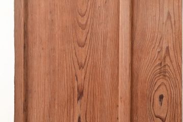 和製アンティーク　レトロな雰囲気を高めるガラス窓付きの木製ドア(建具、扉)(R-048376)