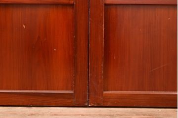 アンティーク建具　組子細工がお洒落な、和の風情たっぷりの障子戸2枚セット(引き戸、建具)(R-048379)