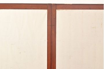 アンティーク建具　組子細工がお洒落な、和の風情たっぷりの障子戸2枚セット(引き戸、建具)(R-048379)