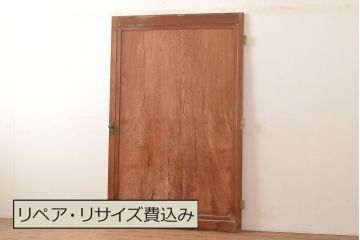 アンティーク建具　秋田杉の一枚板を使った、趣深い扉(ドア、建具)(R-048381)