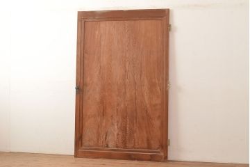 アンティーク建具　秋田杉の一枚板を使った、趣深い扉(ドア、建具)(R-048381)