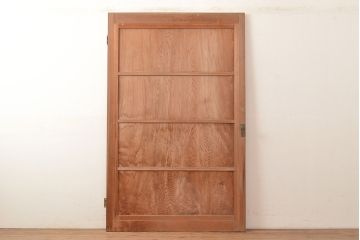 アンティーク建具　秋田杉の一枚板を使った、趣深い扉(ドア、建具)(R-048381)