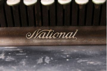 ジャンク品　アメリカアンティーク　アメリカナショナル社製　置いてあるだけで雰囲気が高まるレジスター(ディスプレイ、National)(R-048391)