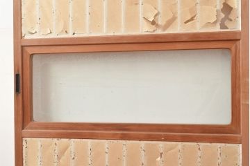 アンティーク建具　和の情緒溢れる障子戸2枚セット(引き戸、建具)(R-048395)