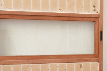 アンティーク建具　和の情緒溢れる障子戸2枚セット(引き戸、建具)(R-048395)
