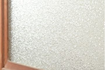 和製アンティーク　高級品　存在感のある木目が魅力!杉材一枚板を贅沢に使用した、ダイヤガラス入りの引き戸4枚セット(建具)(R-048396)