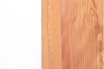 和製アンティーク　高級品　存在感のある木目が魅力!杉材一枚板を贅沢に使用した、ダイヤガラス入りの引き戸4枚セット(建具)(R-048396)
