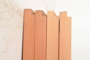 アンティーク建具　組子デザインが美しいガラス戸4枚セット(引き戸、建具)(R-048397)