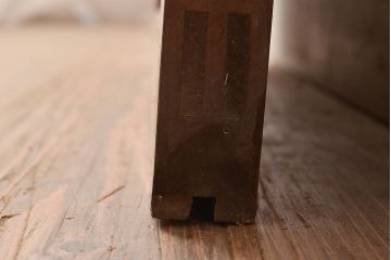 アンティーク建具　大正ロマン　当時物色ガラス・ダイヤガラス・すりガラス　空間のお洒落なアクセントにおすすめ!!レトロな引き戸1枚(ガラス戸、建具)(R-048399)