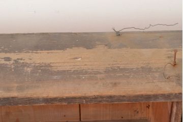 アンティーク家具　和製アンティーク　薄型サイズが珍しい収納棚(本棚、ブックシェルフ)(R-048405)