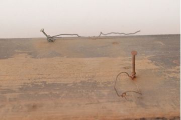 アンティーク家具　和製アンティーク　薄型サイズが珍しい収納棚(本棚、ブックシェルフ)(R-048405)