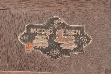 アンティーク家具　和製アンティーク　薄型サイズが珍しい収納棚(本棚、ブックシェルフ)(R-048405)