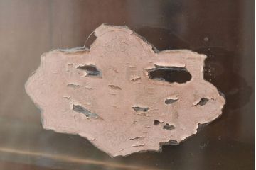 アンティーク家具　和製アンティーク　薄型サイズが珍しい収納棚(本棚、ブックシェルフ)(R-048405)