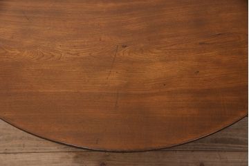 和製アンティーク　栓材　昔ながらの佇まいが味わい深い特大サイズのちゃぶ台(座卓、ローテーブル、折りたたみテーブル)(R-048406)