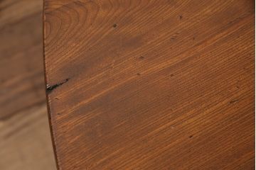 和製アンティーク　栓材　昔ながらの佇まいが味わい深い特大サイズのちゃぶ台(座卓、ローテーブル、折りたたみテーブル)(R-048406)