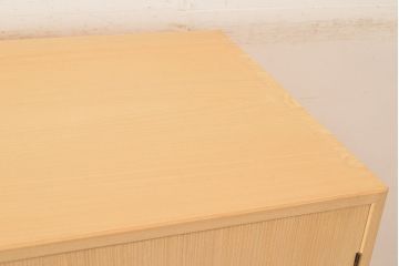 中古　伝統工芸品　伝統工芸士・横山松雄作　すっきりとした佇まいが魅力的な加茂総桐箪笥のワードローブ(定価約60万円)(総桐たんす、洋服タンス、衣装タンス)(R-048410)