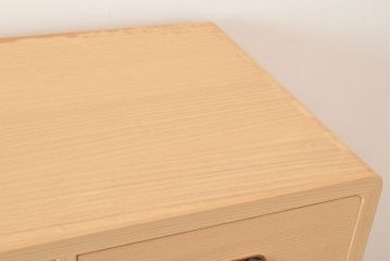 中古　伝統工芸品　伝統工芸士・横山松雄作　明るい木肌が温もりを感じさせる加茂総桐箪笥(総桐たんす、引き出し、チェスト、衣装タンス)(R-048411)