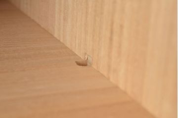 中古　伝統工芸品　伝統工芸士・横山松雄作　かくし付き!すずらんの意匠金具が愛らしい加茂総桐箪笥(総桐たんす、整理箪笥、引き出し、チェスト、衣装タンス)(R-048412)
