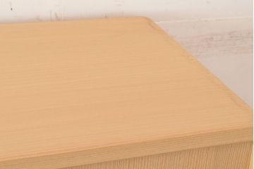 中古　伝統工芸品　伝統工芸士・横山松雄作　かくし付き!すずらんの意匠金具が愛らしい加茂総桐箪笥(総桐たんす、整理箪笥、引き出し、チェスト、衣装タンス)(R-048412)