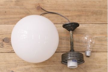 和製アンティーク　シャビーなブラケットが良い雰囲気を作り出す天井照明(吊り下げ照明、ペンダントライト)(R-048415)