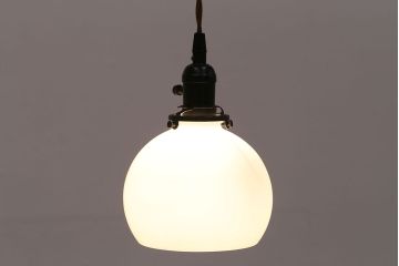 和製アンティーク　シンプルで取り入れやすい小ぶりな天井照明(吊り下げ照明、ペンダントライト)(R-048419)