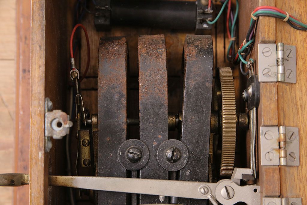 大正〜昭和初期　デルビル磁石式電話機(壁掛け電話機)(R-048425)