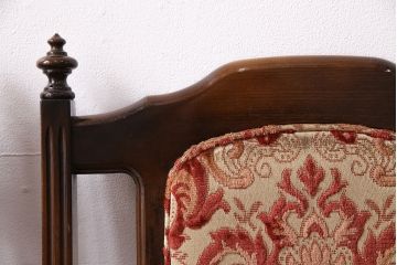 和製ビンテージ　カリモク家具(karimoku)　エレガントなデザインが格調高い雰囲気を醸し出すチェア4脚セット(ダイニングチェア、椅子)(R-048428)