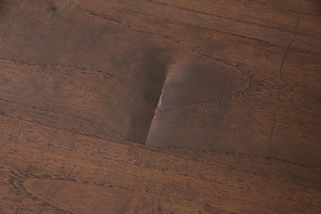 和製アンティーク 和の趣あふれる、オリジナル組子入りガラスの箪笥ローボード(戸棚、テレビ台、テレビボード、時代箪笥)(R-048431)